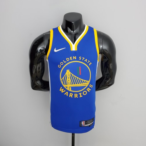 75th Anniversary Golden State Warriors Thompson #11 Mexico Edition Blue  NBA Jersey