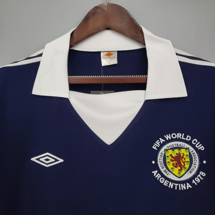 Retro Scotland Home Soccer Jersey
