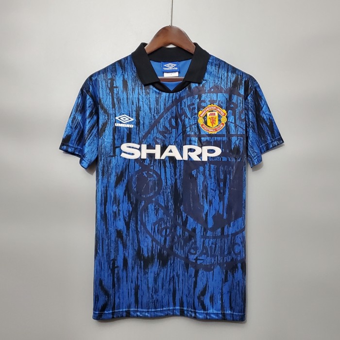 Retro 92/93 Manchester United Away Soccer Jersey