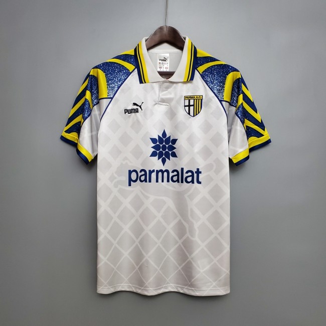 Retro Parma 95/97 White Soccer Jersey