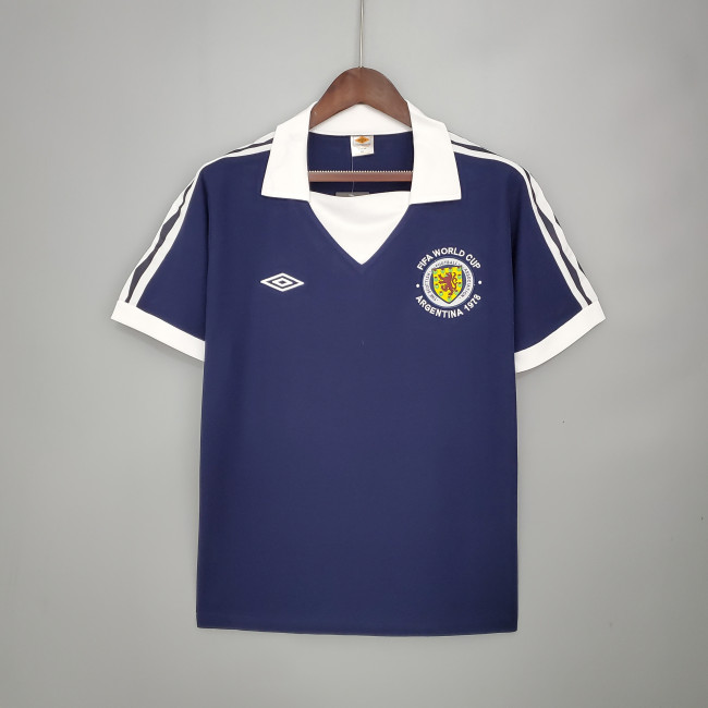 Retro Scotland Home Soccer Jersey