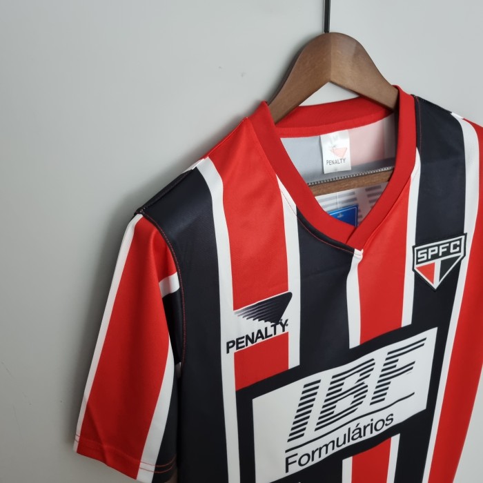 Retro 1991 sao paulo away Soccer Jersey