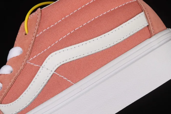 Vans Sk8-Mid 2021 autumn and winter new cherry pollen vintage classic leisure skateboard shoes VN0A3WM360D