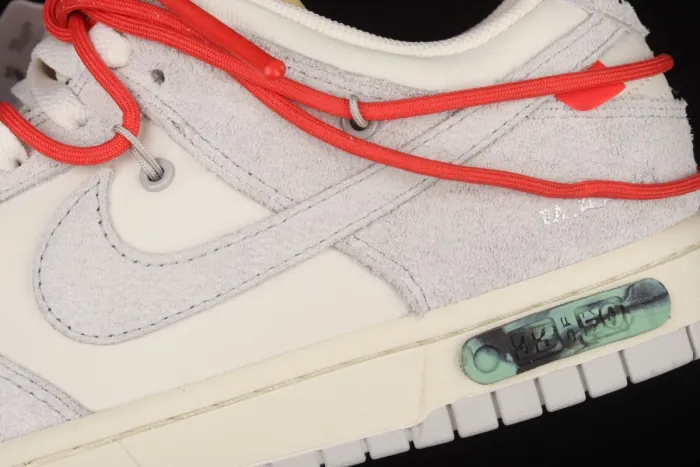 OFF-White x NIKE DUNK Low  12 of 50  OW suede SB buckle rebound fashion casual board shoes DJ0950-118