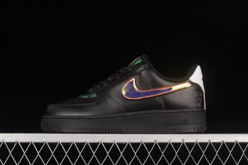 NIKE Air Force 1'07 Low Black Laser Low Top Sports Casual Sneakers DC0710-101