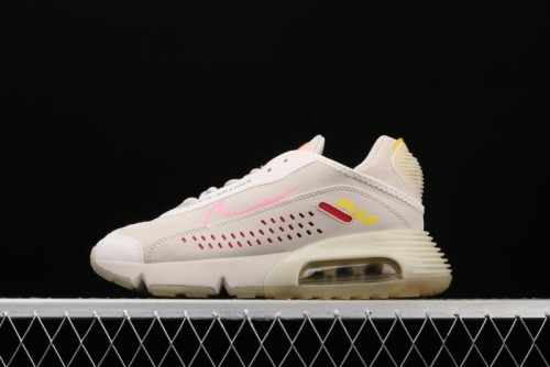 Neymar x NIKE Air Max 2090  Light Brown  3M reflective leather cushion casual running shoes CU9371-100