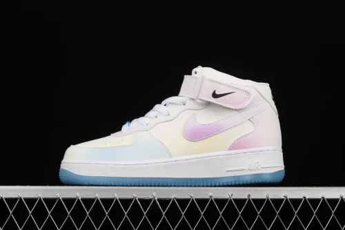 NIKE Air Force 1 Purple Light discoloration medium side Sports Leisure Board shoes DA8301-102