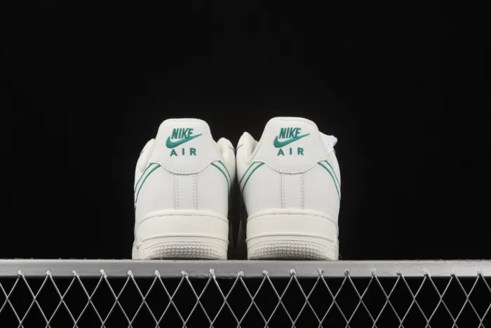 NIKE Air Force 1x07 Low  Rice White Green Electric embroidery Hook  low-top casual board shoes CL6326-128