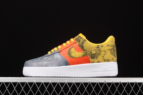 Air Force 1 Low  Dark Sulphur  yellow orange gray low top sports leisure board shoes CZ0337-700