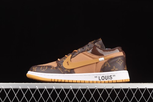 Air Jordan 1 LV jointly customized low-top basketball shoes 554724-555