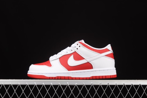 NIKE SB DUNK Retro Low  White/University Red  University Red Slam Dunk Series low-side leisure sports skateboard shoes CW1590-600