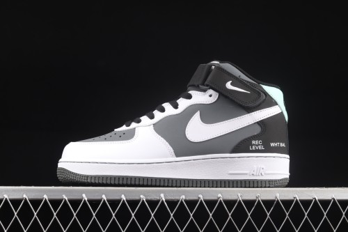 NIKE Air Force 1x 07 Mid  Camcorder  black-and-white gray camera with casual board shoes CN6863-502