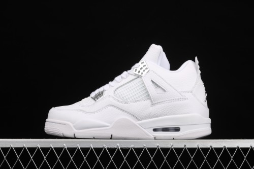 Air Jordan4 Retro  PureMoney  White Cat headlayer True Standard 308497-100