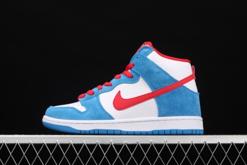NIKE SB DUNK High  Doraemon  robot cat theme color matching CI2692-400