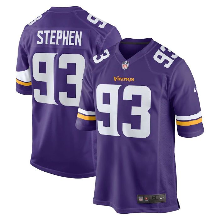 Men's Shamar Stephen Purple Player Limited Team Jersey