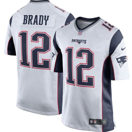 Men's Tom Brady White&Navy Blue Player Limited Team Jersey