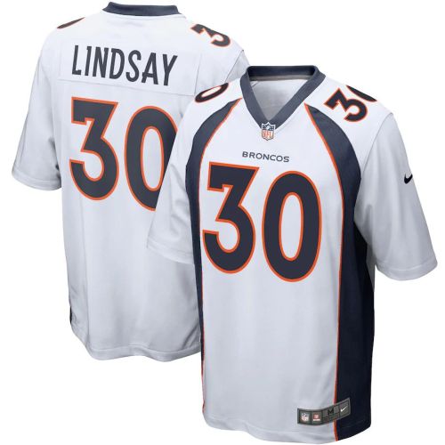 Men's Phillip Lindsay White Player Limited Team Jersey