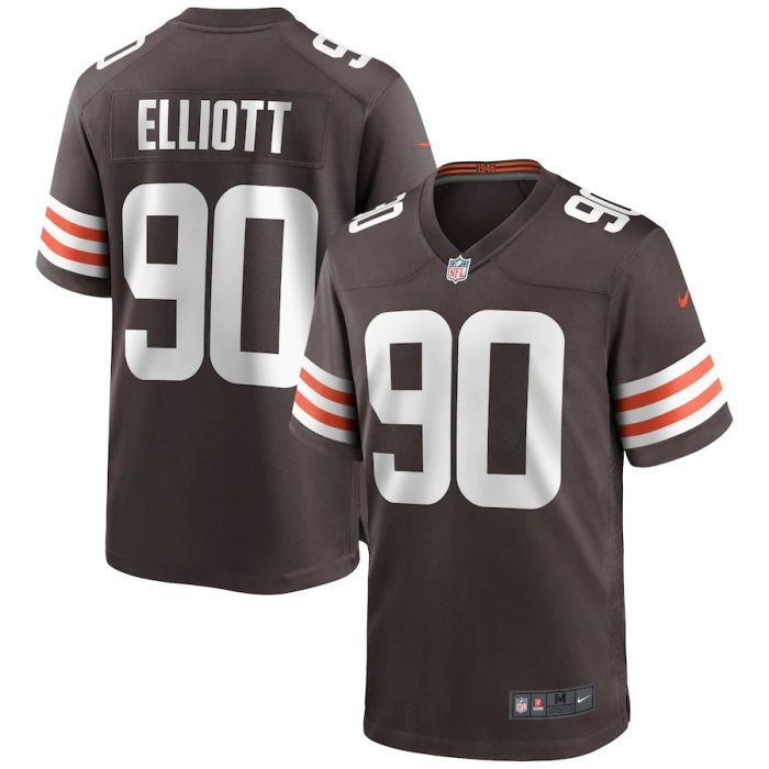 Men's Jordan Elliott Brown Player Limited Team Jersey