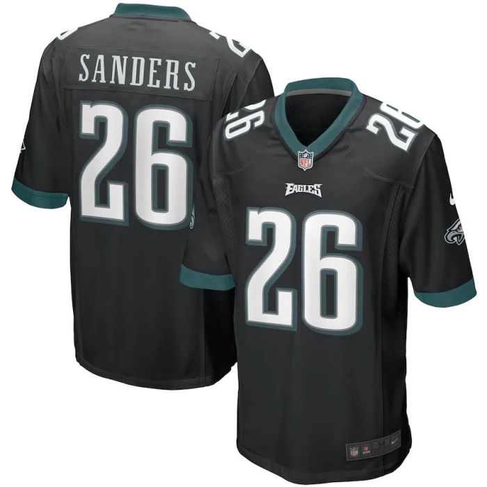 Men's Miles Sanders Black Player Limited Team Jersey