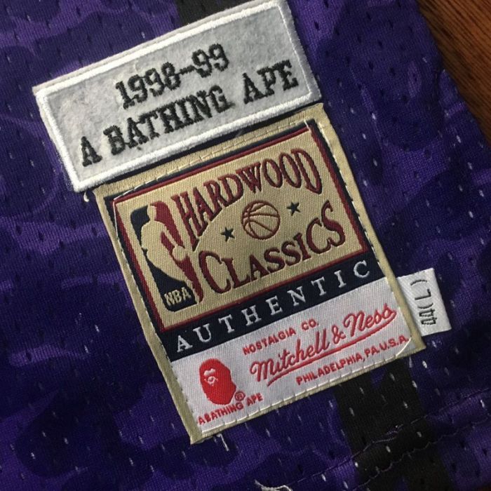 Men's BAPE Purple Retro Classic Team Jersey