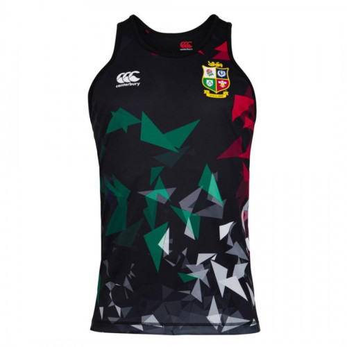 British And Irish Lions 2021 Mens Rugby Singlet - Black