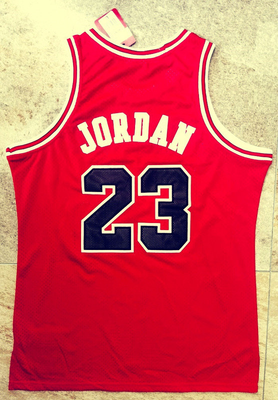 Men's Michael Jordan Red Retro Classic Team Jersey