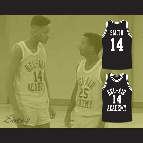 The Fresh Prince of Bel-Air Will Smith Bel-Air Academy Black Basketball Jersey