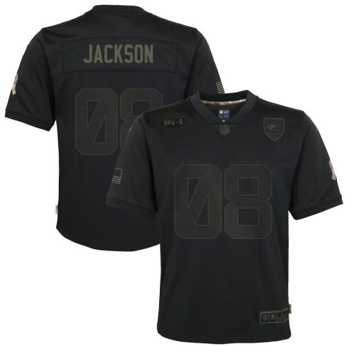 Youth Lamar Jackson Black 2020 Salute to Service Player Limited Team Jersey