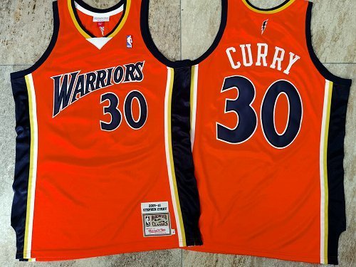 Men's Stephen Curry Orange Retro Classic Team Jersey