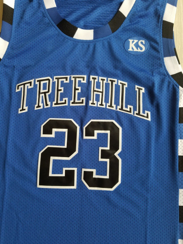 Nathan Scott 23 One Tree Hill Ravens Blue Basketball Jersey