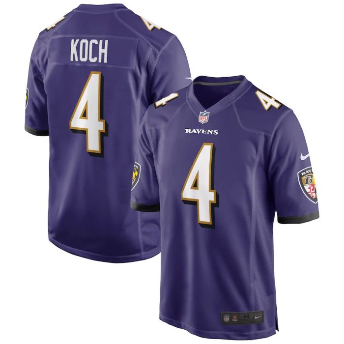 Men's Sam Koch Purple Player Limited Team Jersey