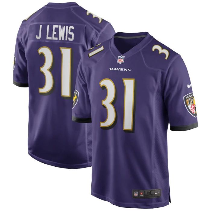 Men's Jamal Lewis Purple Retired Player Limited Team Jersey