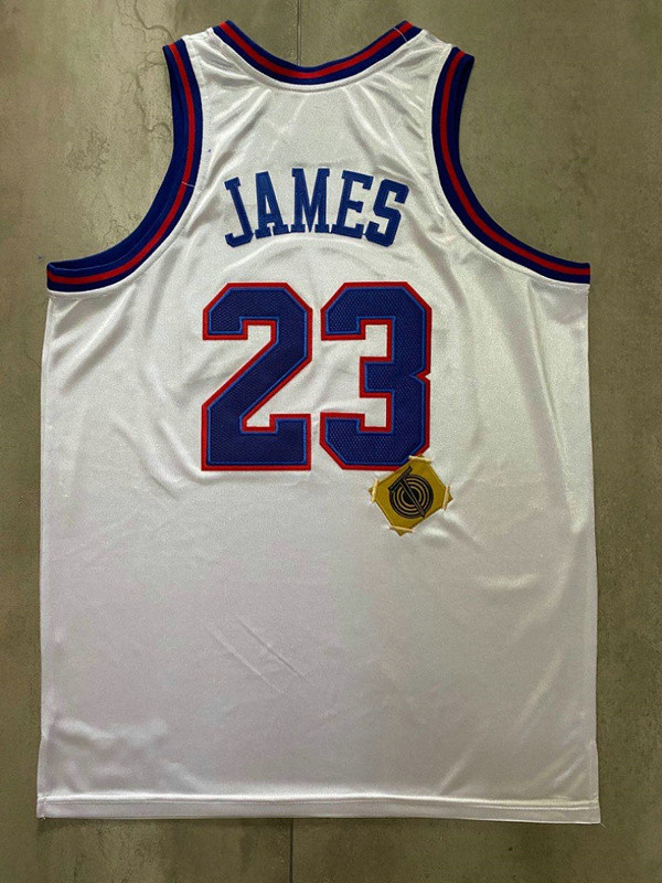 Men's LeBron James White Retro Classic Team Jersey