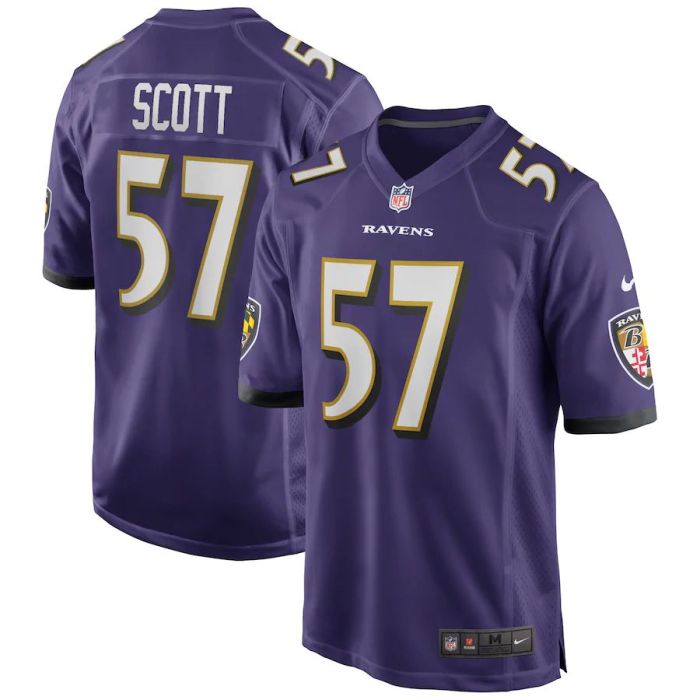 Men's Bart Scott Purple Retired Player Limited Team Jersey