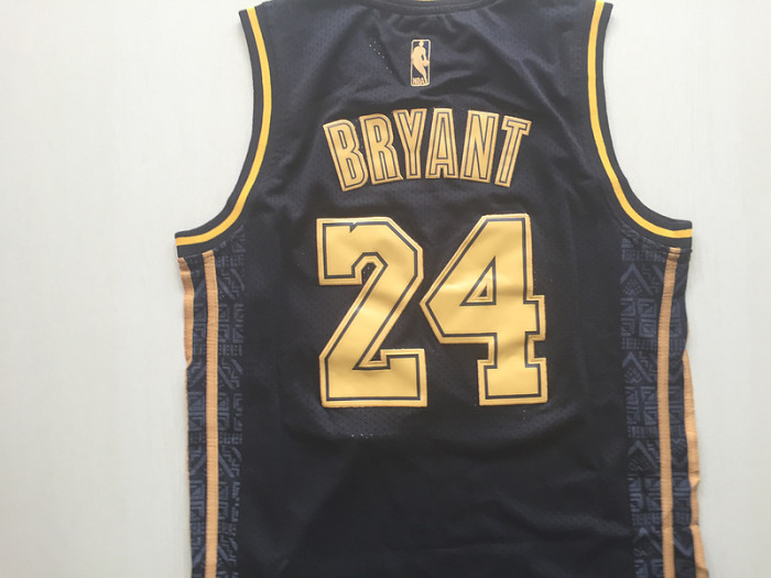Kobe Bryant 24 Black Golden Edition Jersey