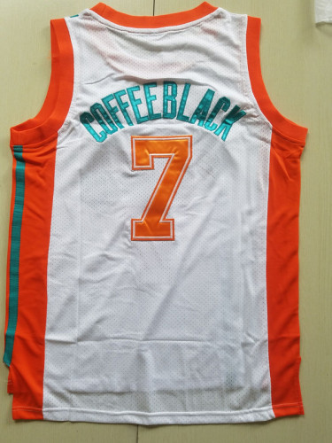 Flint Tropics 7 Coffee Black Basketball Jersey Semi Pro Team New