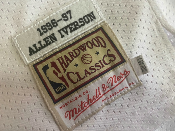 Men's Allen Iverson White Retro Classic Team Jersey