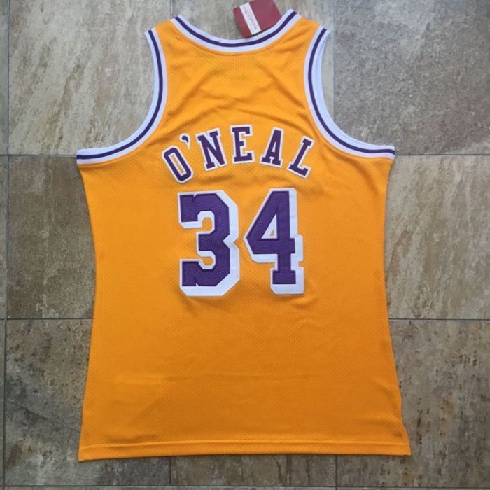 Men's Shaquille O'Neal Yellow Retro Classic Team Jersey