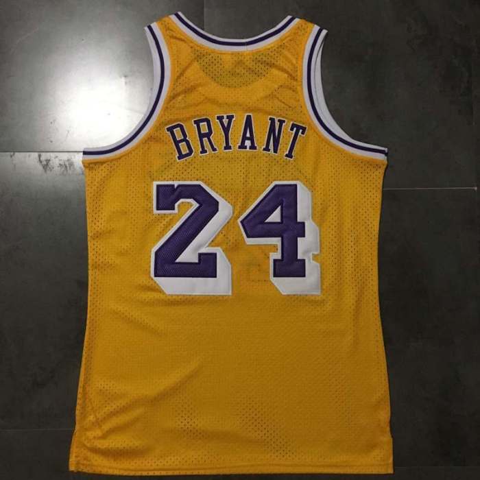 Men's Kobe Bryant Yellow Retro Classic Team Jersey