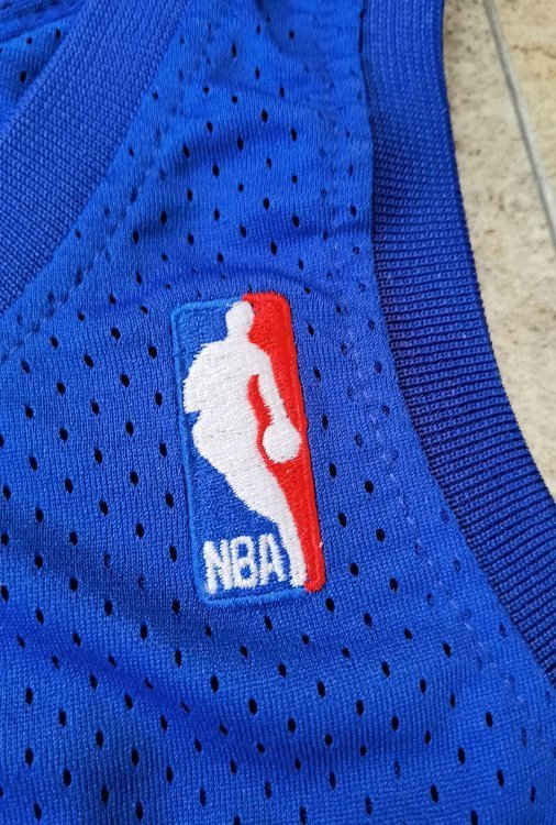 Men's Allen Iverson Blue And Red Retro Classic Team Jersey