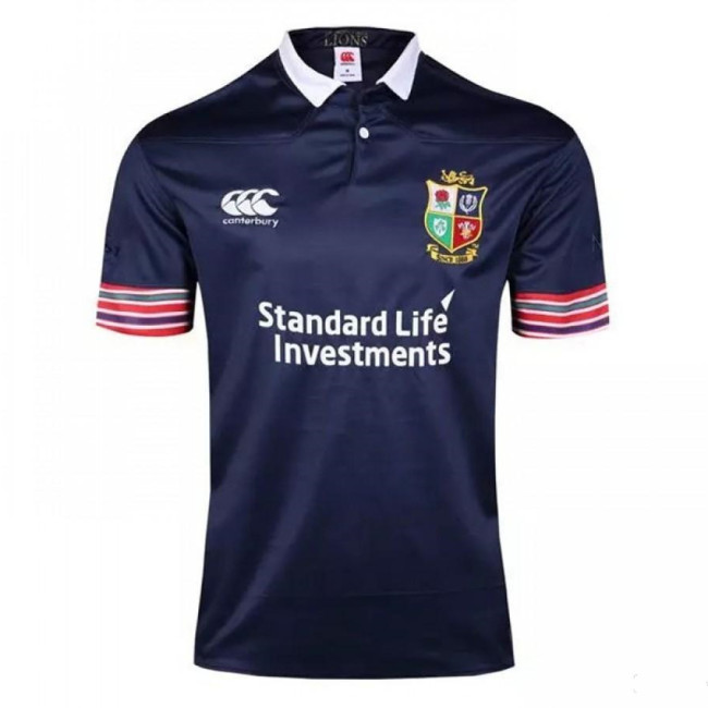 British & Irish Lions Mens Training Pro Jersey Navy Blue