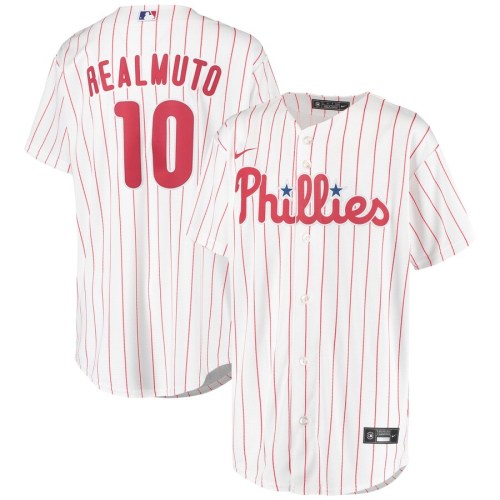 Youth JT Realmuto White&Red Home 2020 Player Team Jersey