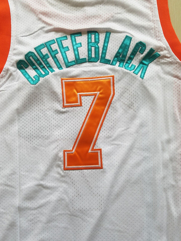 Flint Tropics 7 Coffee Black Basketball Jersey Semi Pro Team New