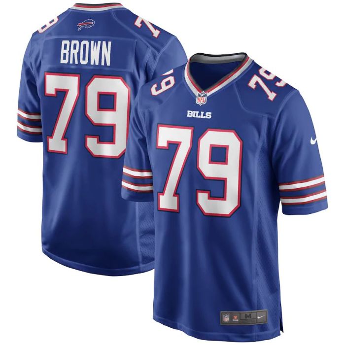 Men's Ruben Brown Royal Retired Player Limited Team Jersey
