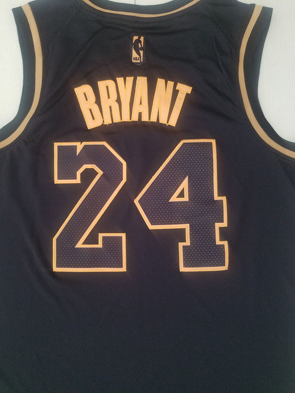 Kobe Bryant 24 Black Golden Edition Jersey
