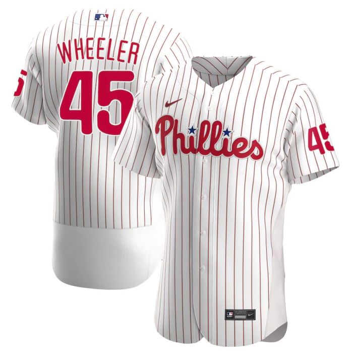 Men's Zack Wheeler White Home 2020 Authentic Player Team Jersey