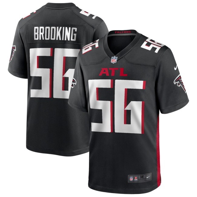 Men's Keith Brooking Black Retired Player Limited Team Jersey