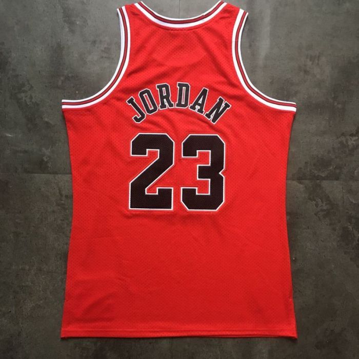 Men's Michael Jordan Red Retro Classic Team Jersey