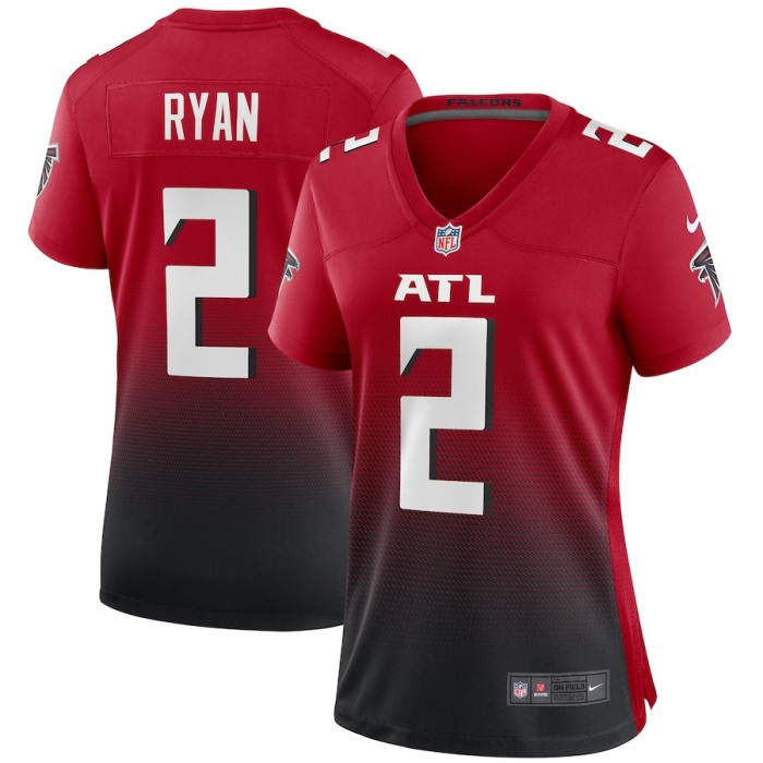 Women's Matt Ryan Red 2nd Alternate Player Limited Team Jersey