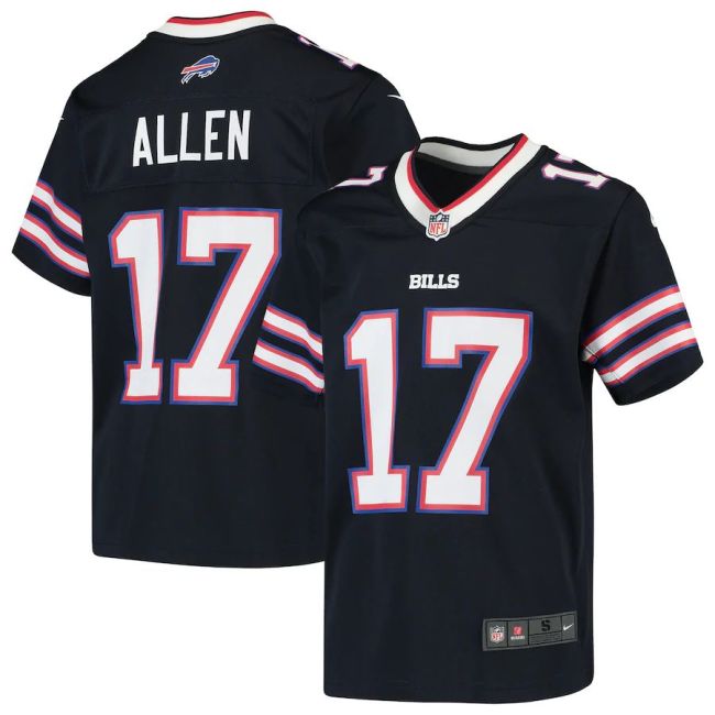 Youth Josh Allen Navy Inverted Player Limited Team Jersey